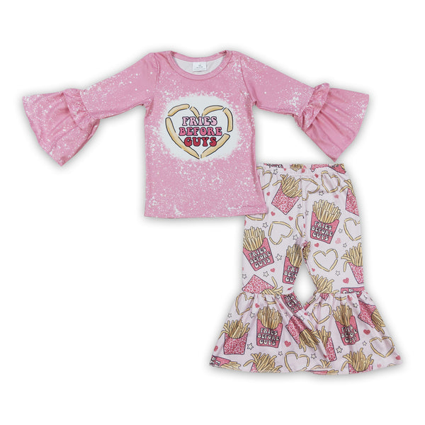 GLP0354 baby girl clothes fries valentines day outfits