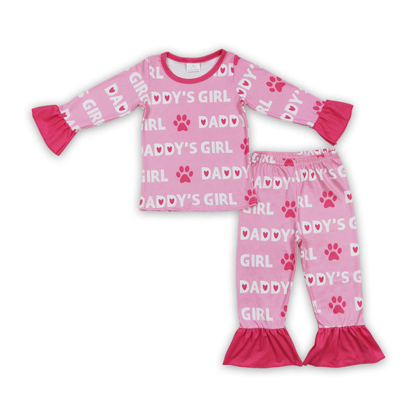 GLP0352 baby girl clothes daddy's girl winter outfits