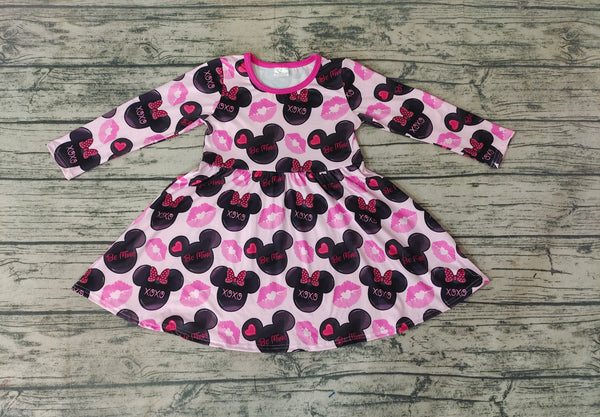 GLD0162 baby girl clothes valentines day girl dress