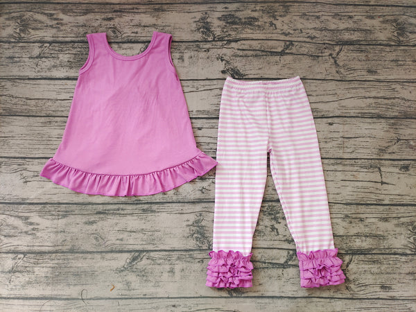 GSPO0507 kids clothes girls pink fall spring outfit