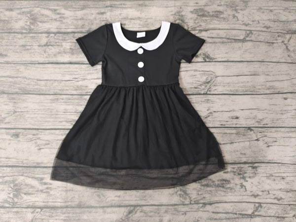 GSD0285 baby girl clothes black tulle summer dress girl party dress
