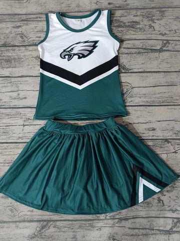 Custom order MOQ:3pcs each design state cheerleading uniforms girl summer skirt set 45