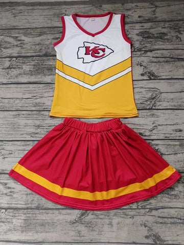 Custom order MOQ:3pcs each design state cheerleading uniforms girl summer skirt set 37