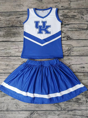 Custom order MOQ:3pcs each design state cheerleading uniforms girl summer skirt set 38