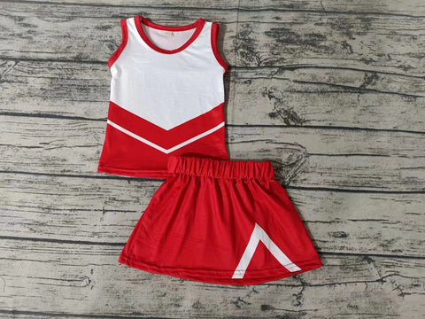 Custom order MOQ:3pcs each design state cheerleading uniforms girl summer skirt set 39