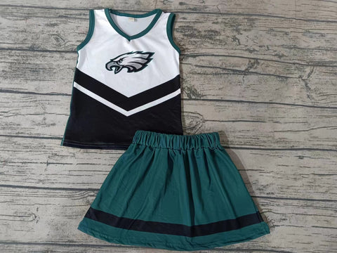 Custom order MOQ:3pcs each design state cheerleading uniforms girl summer skirt set 40