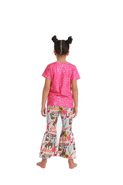 C1-27 kids clothing cowgirl short sleeve fall spring set-promotion 2023.7.31