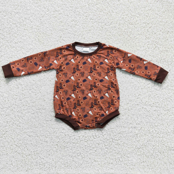 LR0225 baby boy clothes shows brown winter bubble