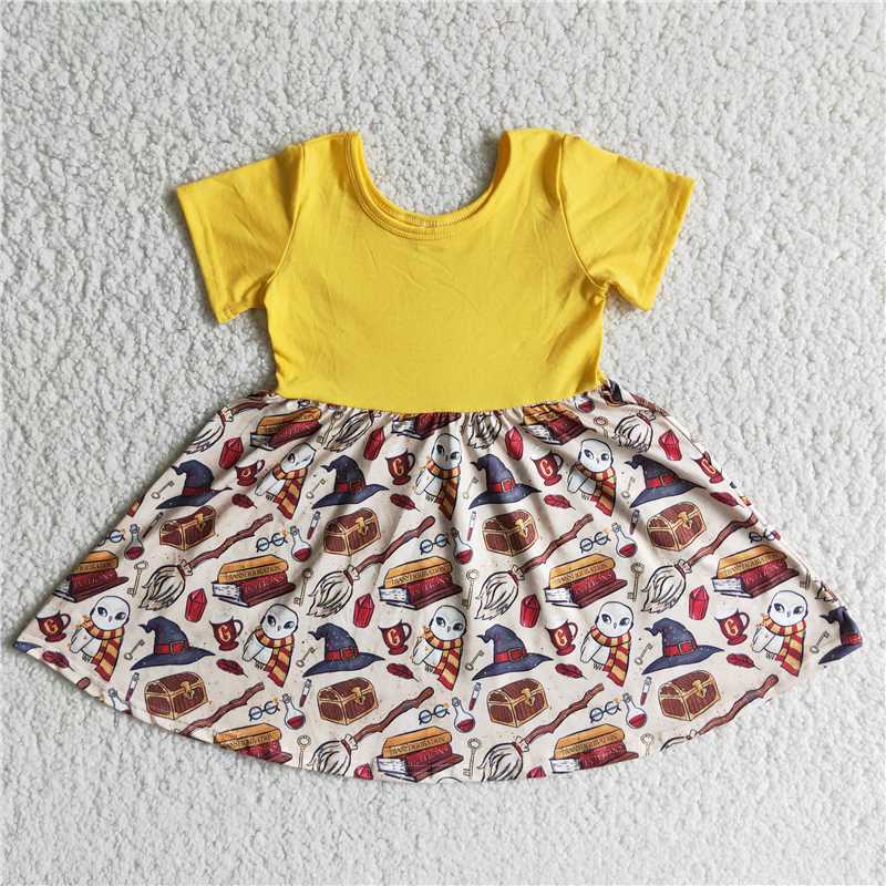 B15-1 baby girl clothes short sleeve summer dress