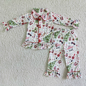 6 A3-29 girl christmas winter long sleeve set pajamas-promotion 2023.11.25