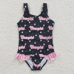 S0050 baby girl clothes july 4th patriotic summer swimsuit
