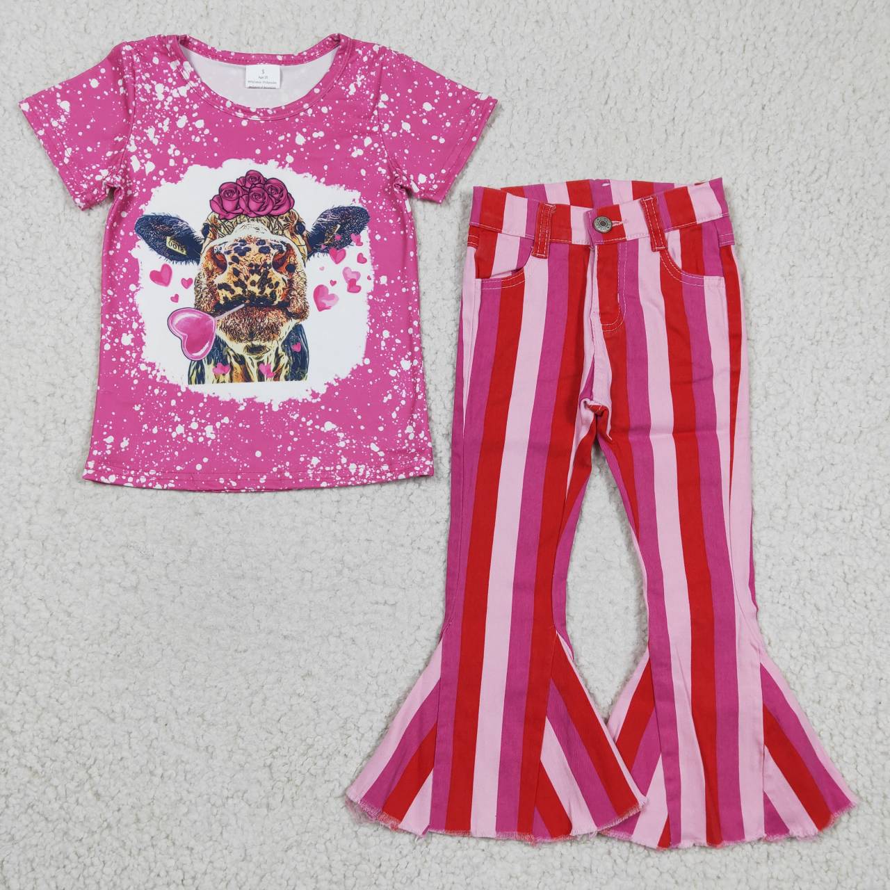 GSPO0475 kids clothes girls valentines day outfits