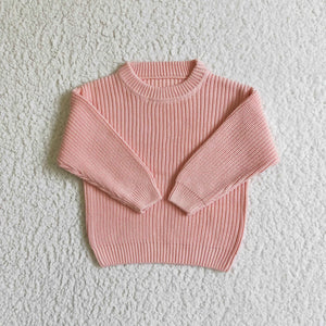 GT0036 baby girl clothes pink red sweater shirt