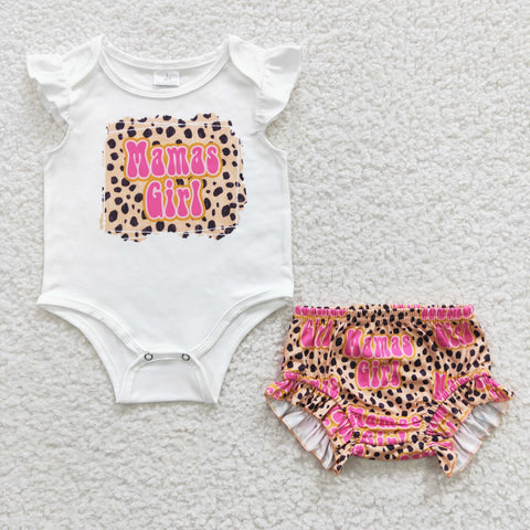 GBO0111 baby clothes mama's girl summer bummies set