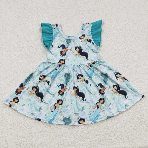 GSD0267 kids clothes girls cartoon princess summer dress
