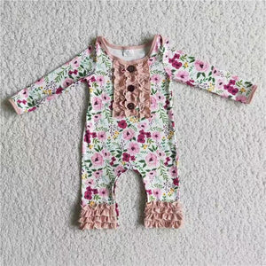 6 A22-3 baby girl clothes floral winter romper-promotion 2023.12.9