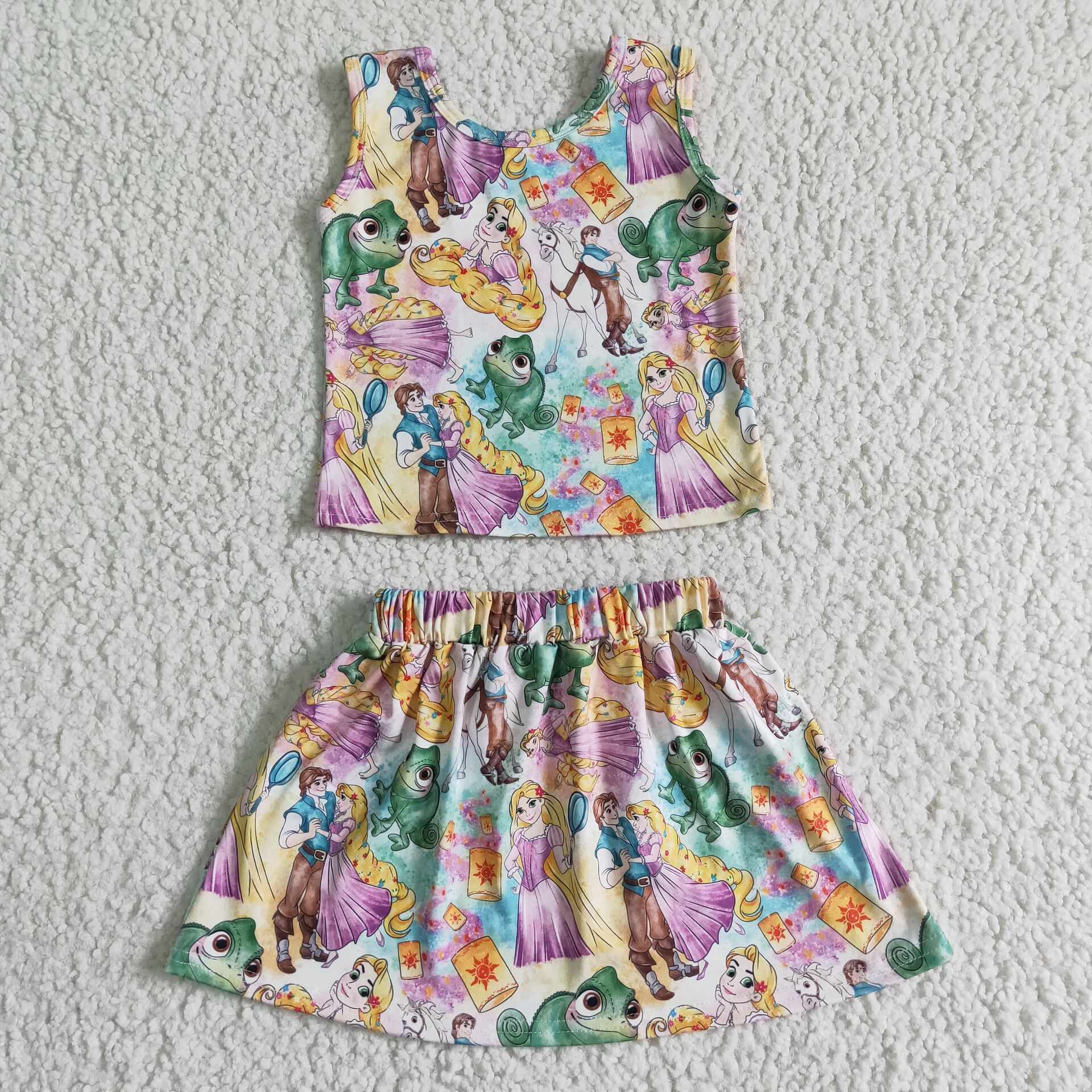 GSD0040 toddler girl clothes cartoon summer skirt set shorts set-promotion 2024.3.23 $5.5