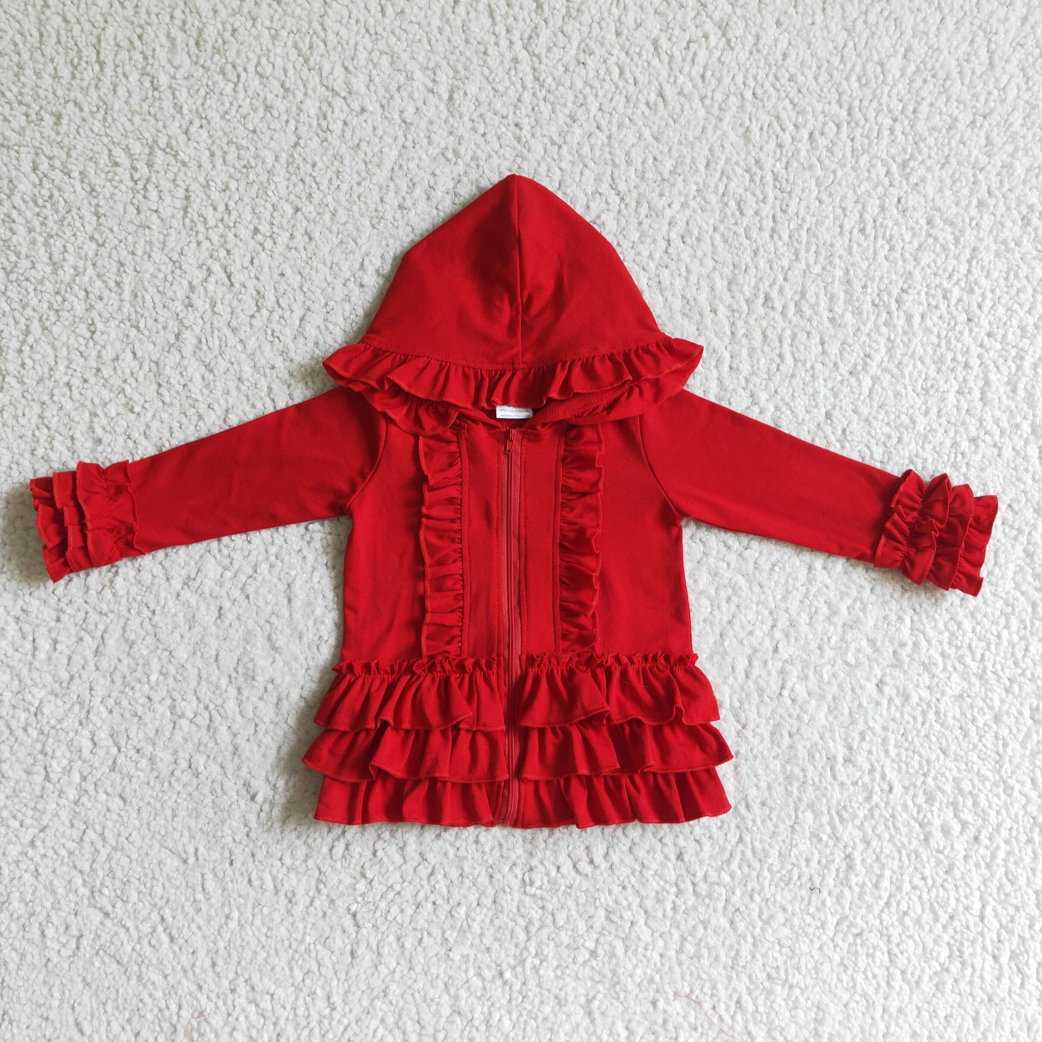 GT0019 kids clothes girls red cotton winter coat
