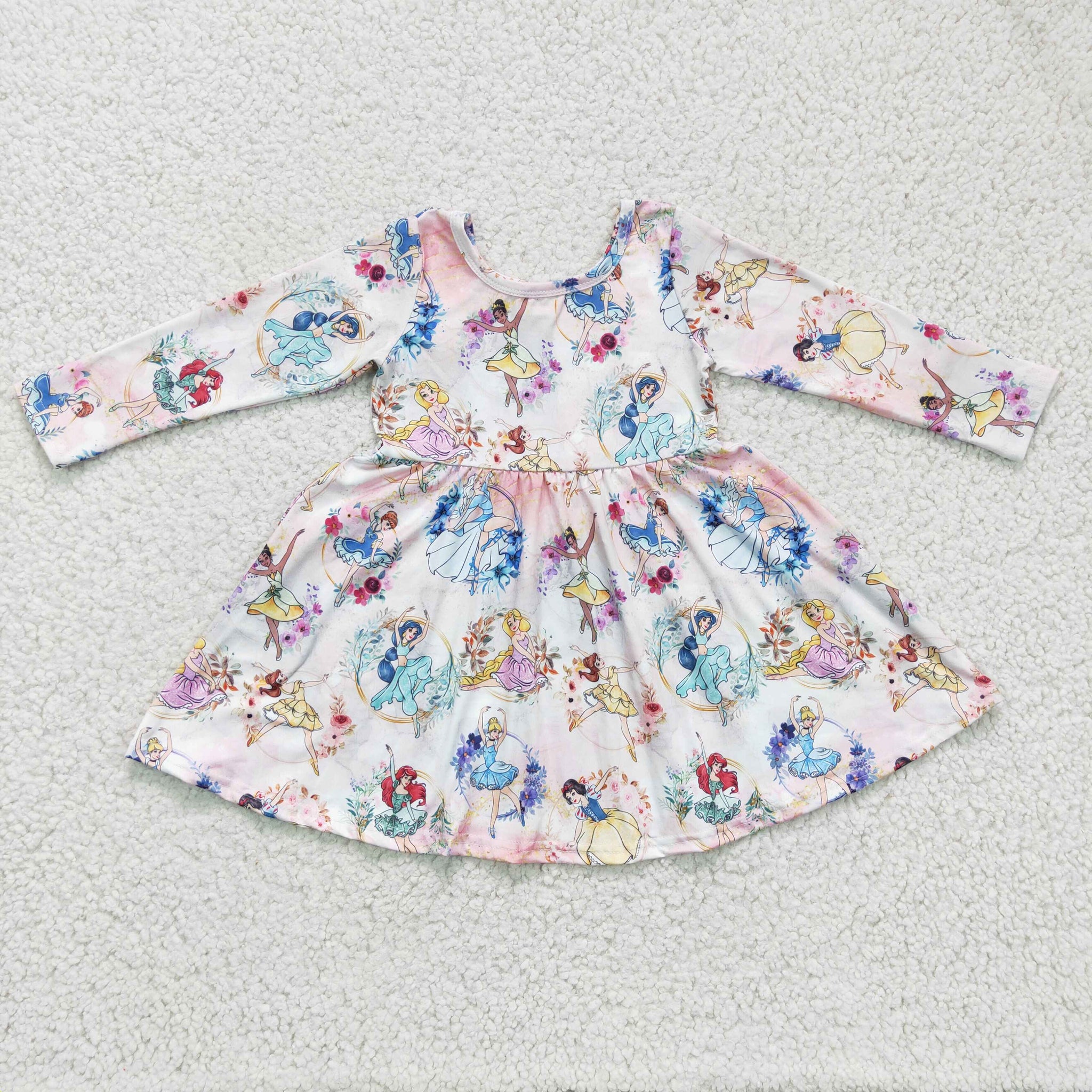 GLD0177 baby girl clothes princess winter dress