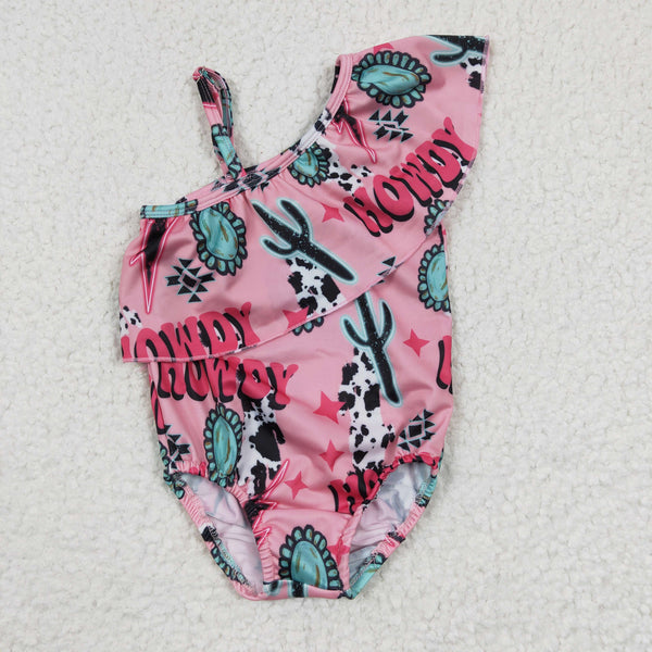 S0092 kids clothes girls summer swimsuit