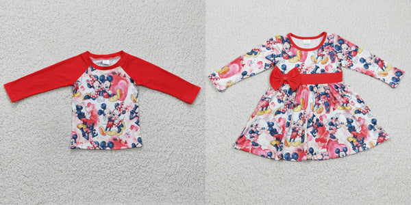 toddler clothes matching cartoon valentines day clothing