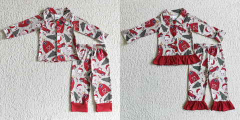 toddler clothes farm matching pajamas set