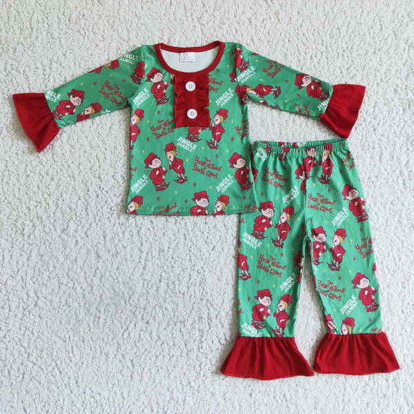 GLP0149 kids clothes girls winter cartoon pajamas