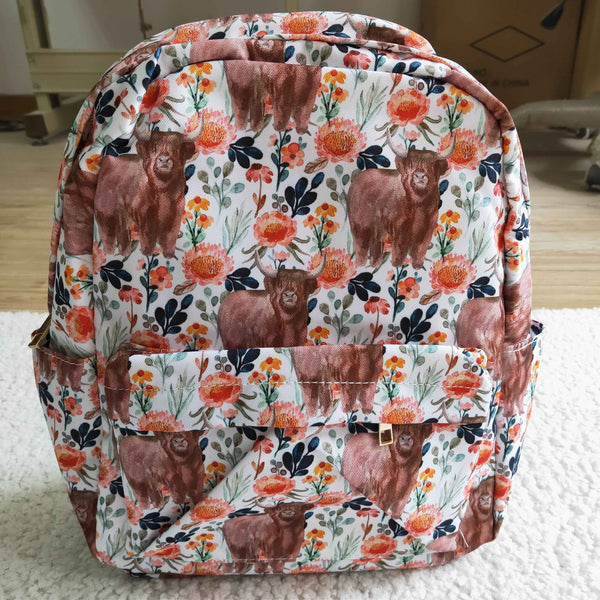 BA0027 cow backpack school bag
