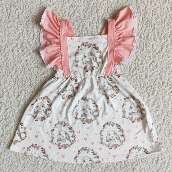 A5-2  baby girl clothes bunny easter dress toddler girl dresses-promotion 2024.2.3
