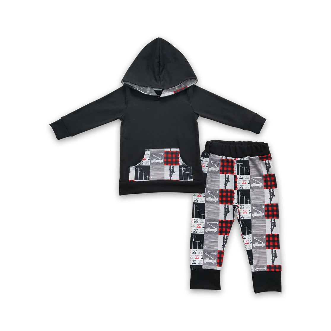 6 C8-18  baby boy clothes lineman hoodies winter outfits