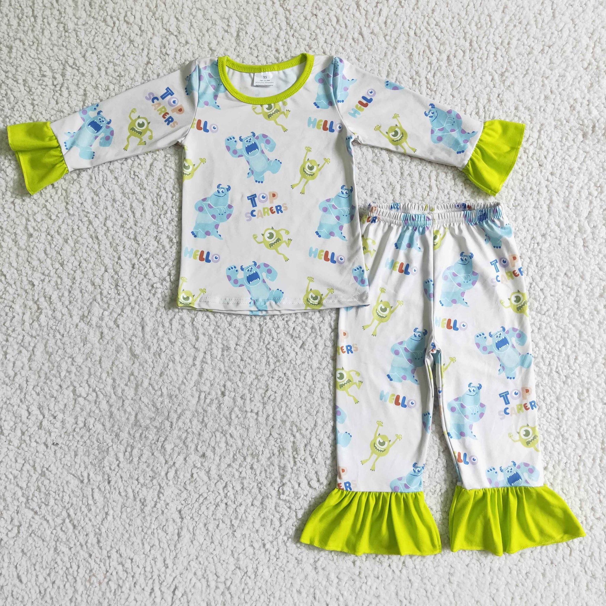 GLP0153 kids pajamas baby girl clothes cartooon set