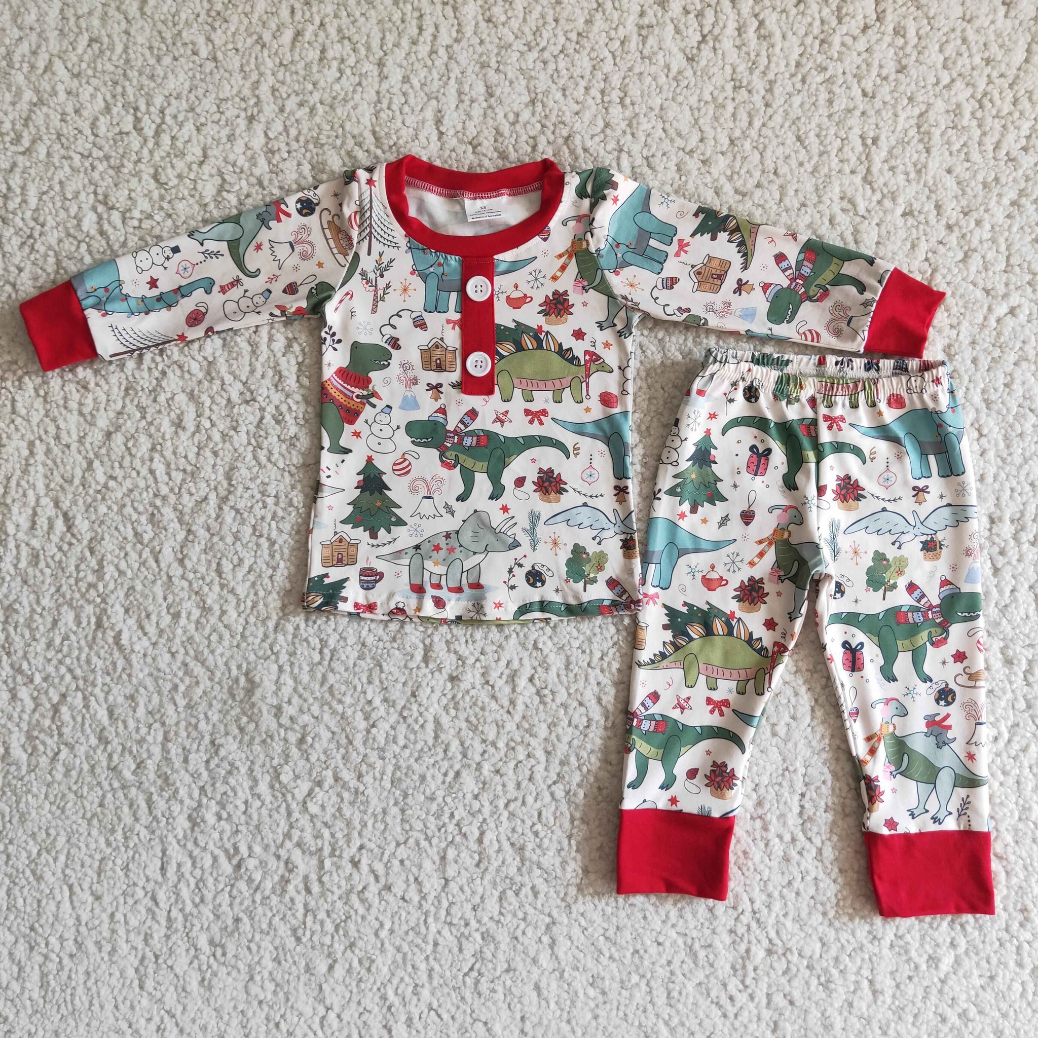 6 A3-27 RTS  baby girl clothes dinosaur boy winter pajamas set-promotion 2023.11.25