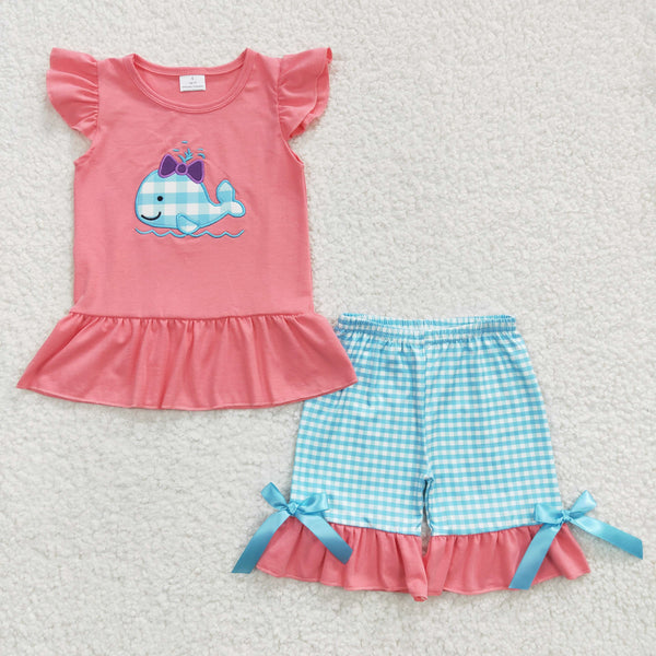 GSSO0150 baby girl clothes embroidery summer outfits