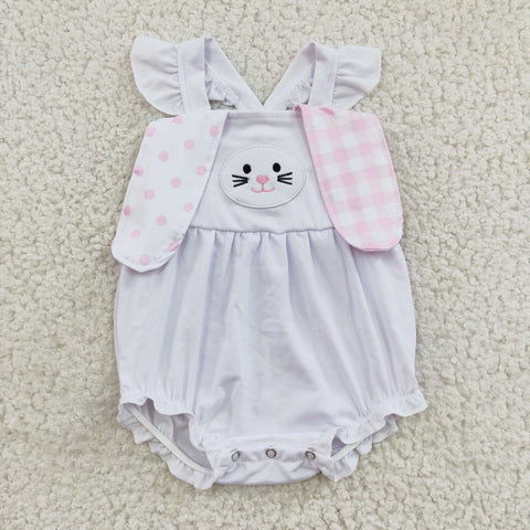 SR0111 baby girl clothes bunny easter bubble