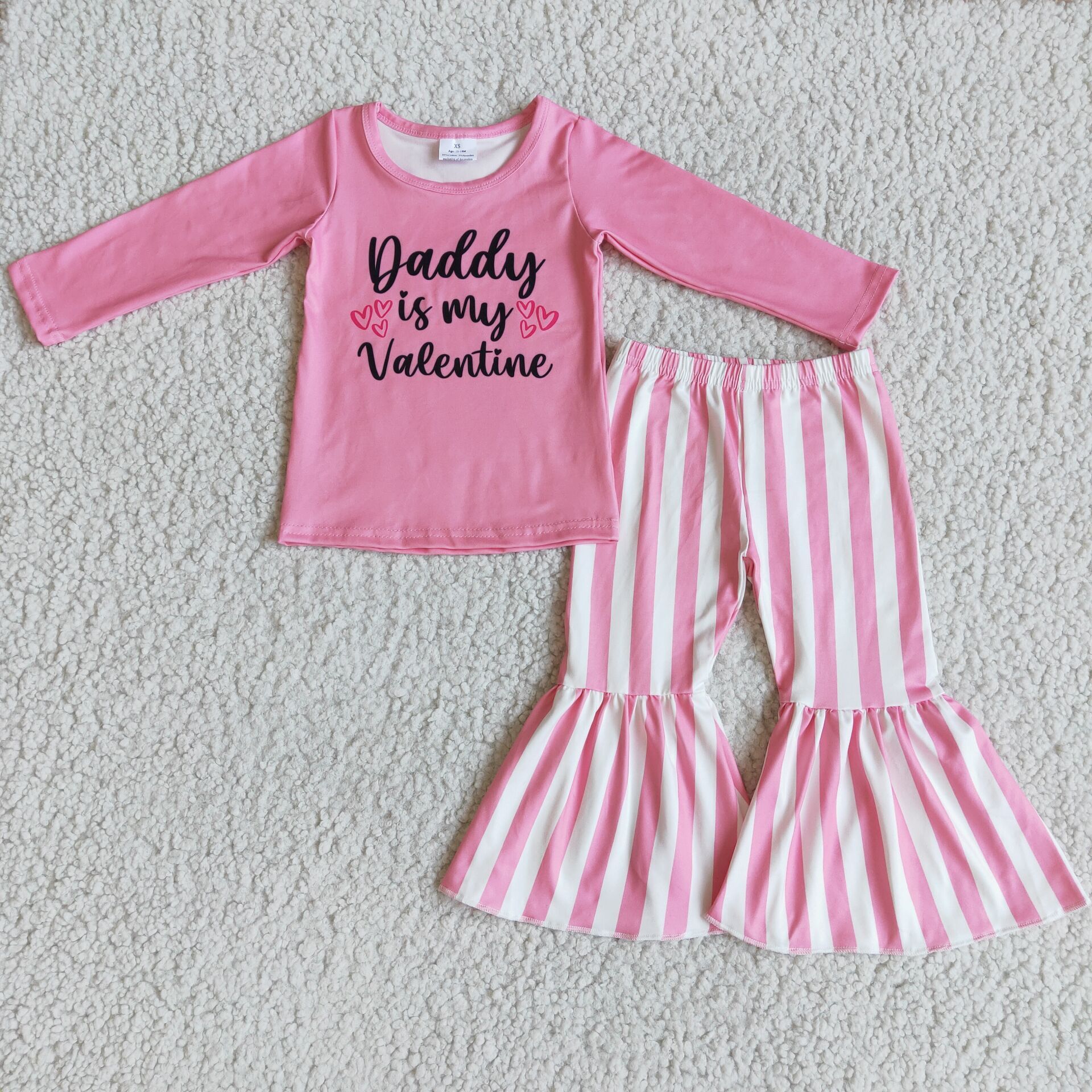 6 B9-35 kids clothes girls daddy valentines day outfits