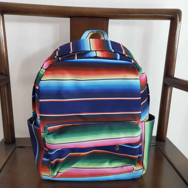 BA0039 toddler backpack flower girl gift back to school colorful stripe cow farm preschool bag