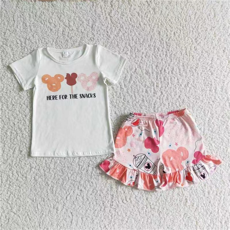GSSO0049 baby girl clothes cartoon summer outfits