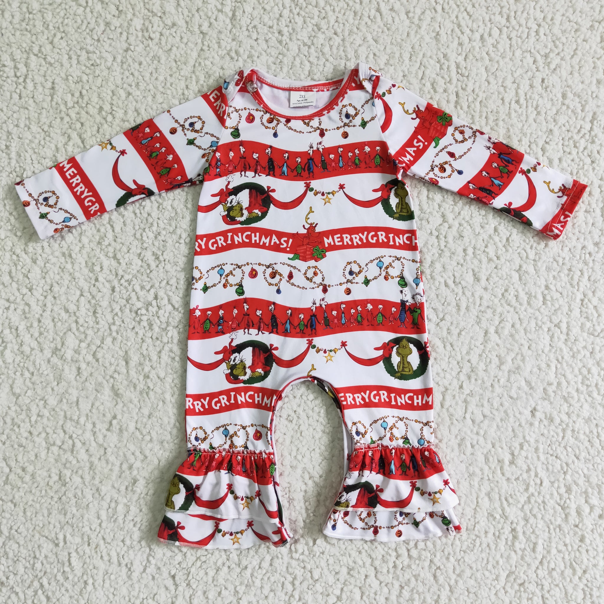 6 A22-1 baby girl clothes christmas baby romper
