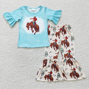 GSPO0336 Baby girl clothes western fall spring outfits