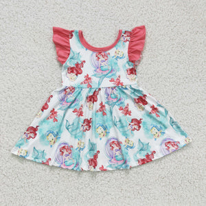GSD0173 baby girl clothes cartoon summer dress