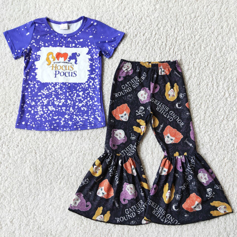 E3-17 purple cartoon witch halloween baby clothes-promotion 2023.9.25