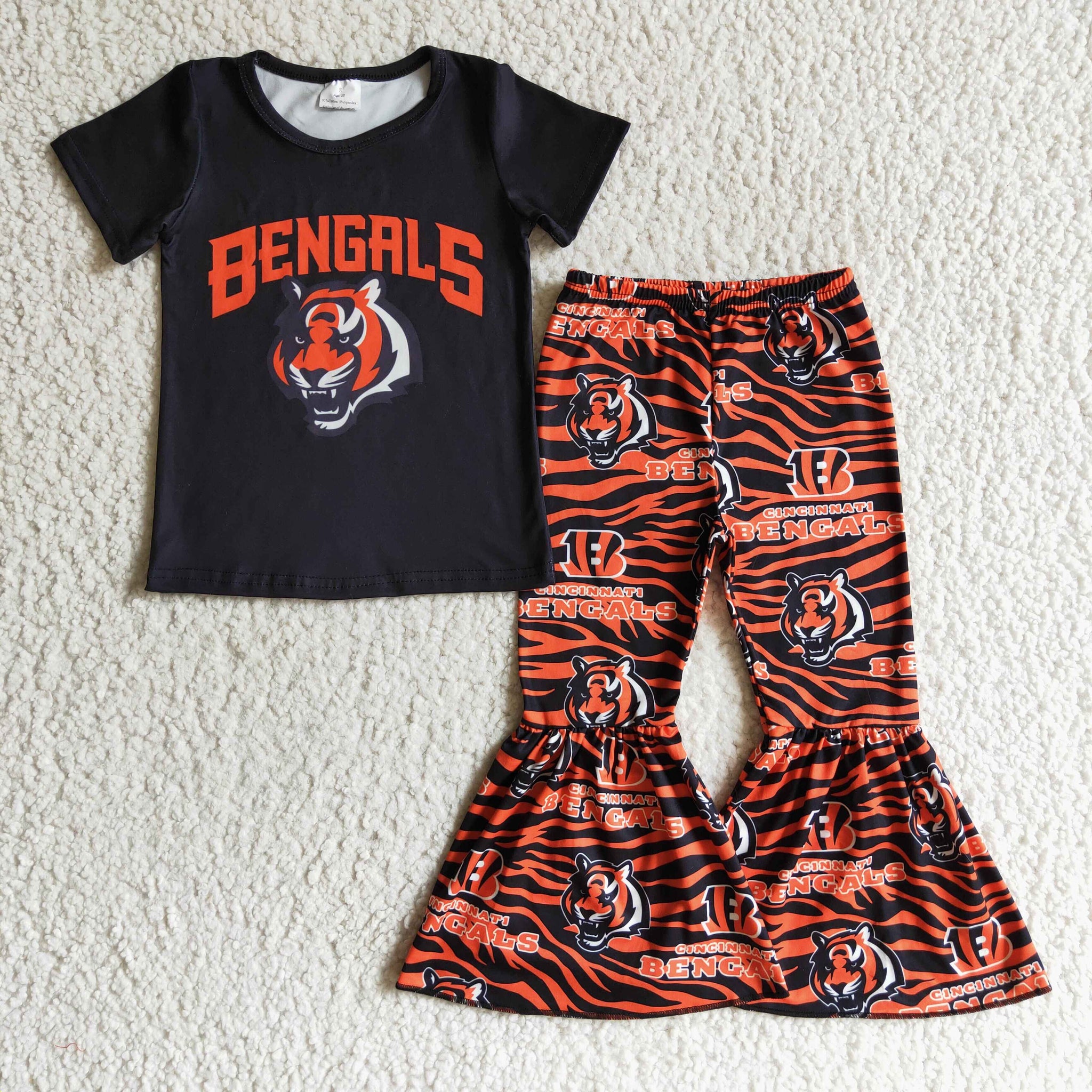 GSPO0187 fall boutique kids clothing tiger designer clothes girl state set