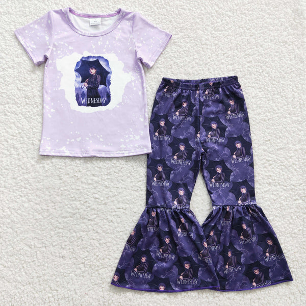 GSPO0448 baby girl clothes cartoon purple fall spring outfit 11