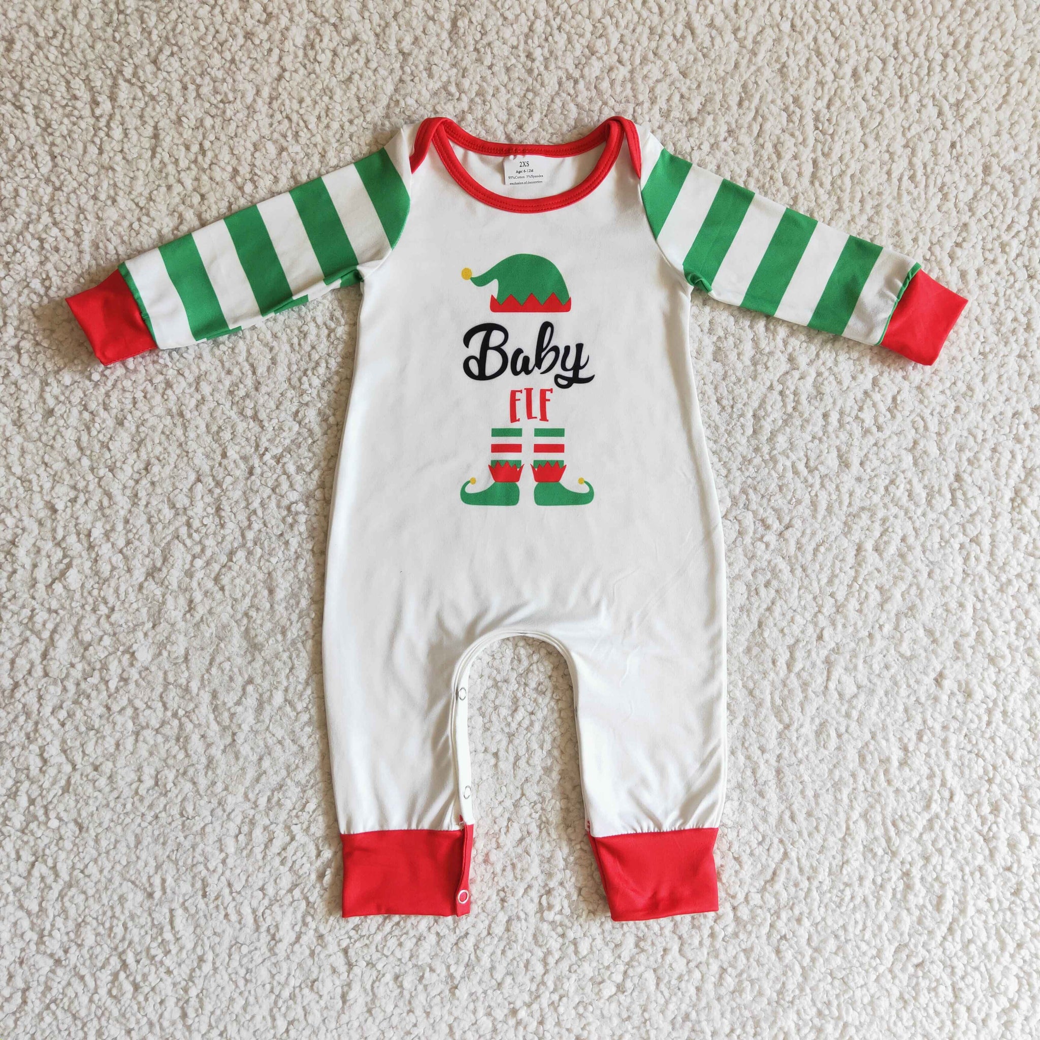 LR0119 baby clothes newborn christmas romper
