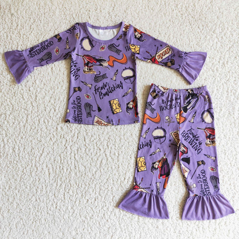 GLP0100 girl winter halloween pajamas