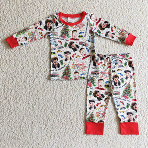 BLP0113 baby boy clothes cartoon winter pajamas set