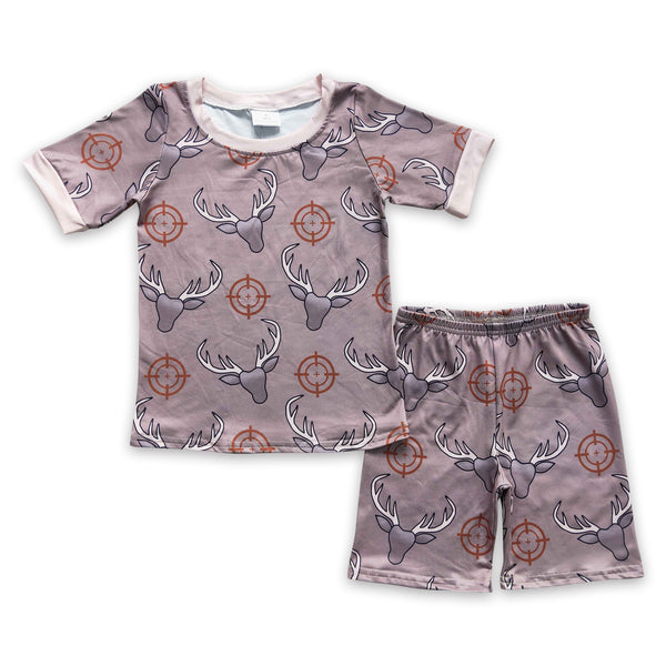 BSSO0099 baby boy clothes cow summer outfits pajamas set