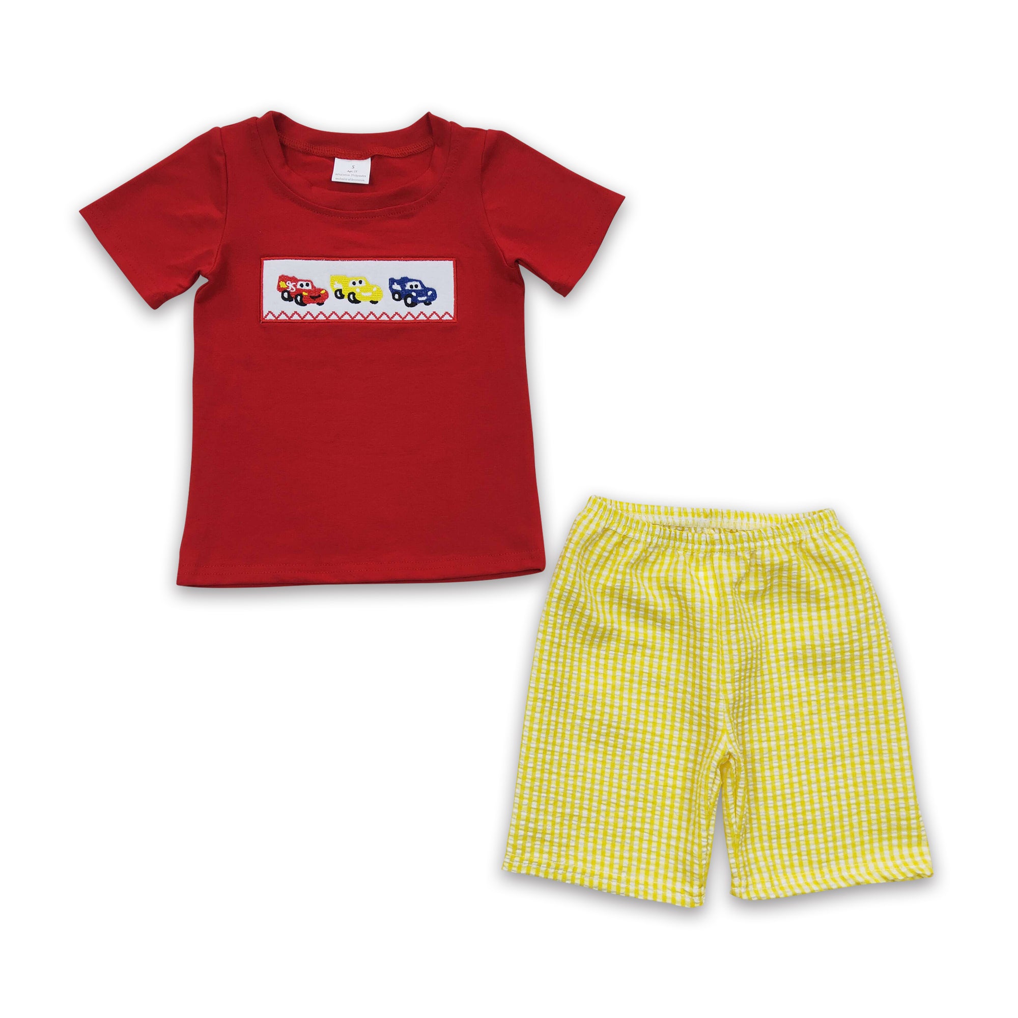 BSSO0133 kids clothes boys embroidery summer outfits