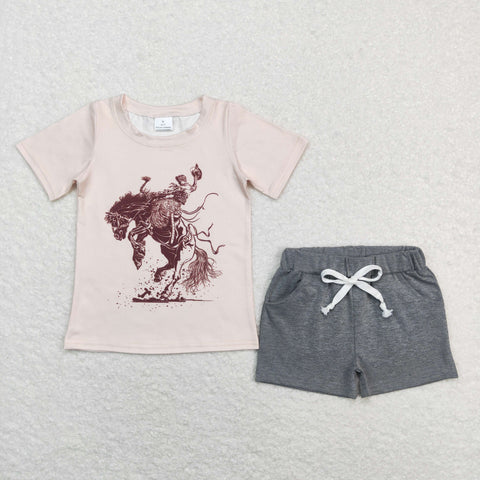 BSSO0476 baby boy clothes boy cowboy summer outfits