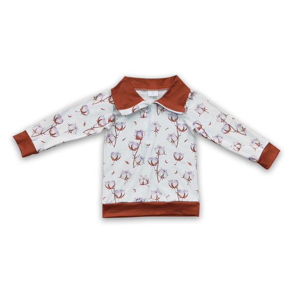 BT0096 toddler boy clothes zipper winter top